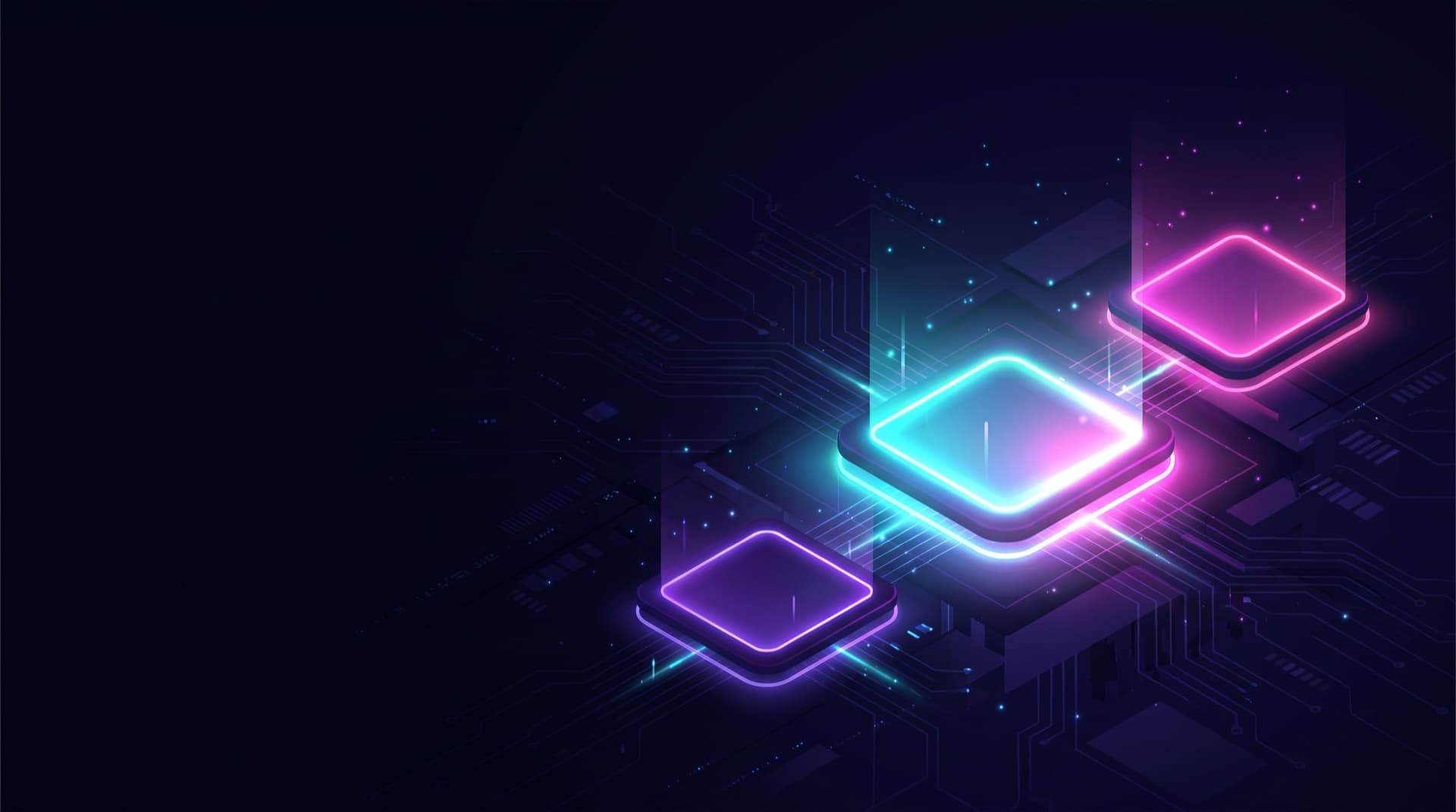 Glowing ascending pricing tiers